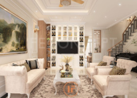 Màu kem tân cổ điển: Chạm vào lòng biệt thự PGA Golf Villas